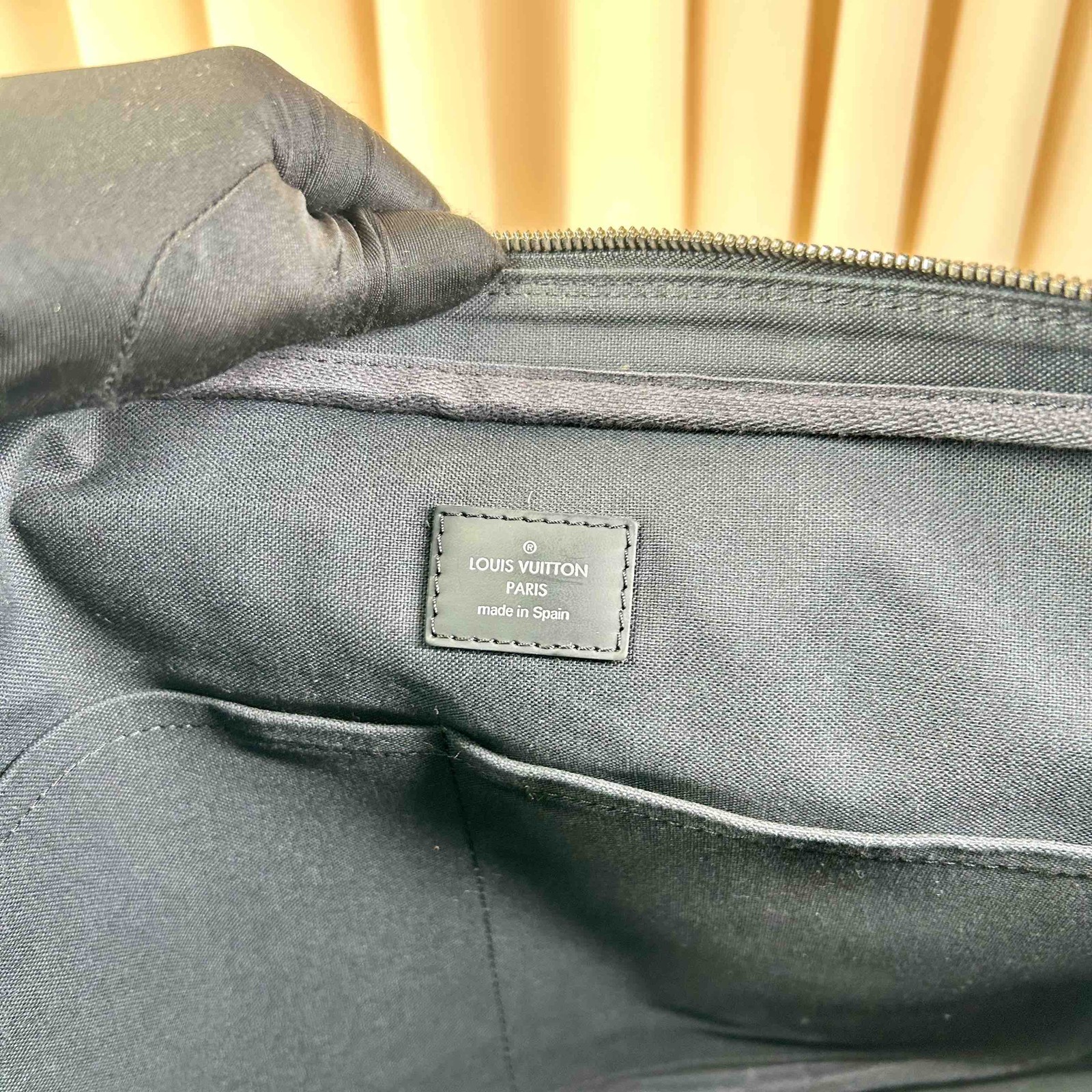 Louis Vuitton Damier Graphite Porte-Documents Briefcase Black Auth