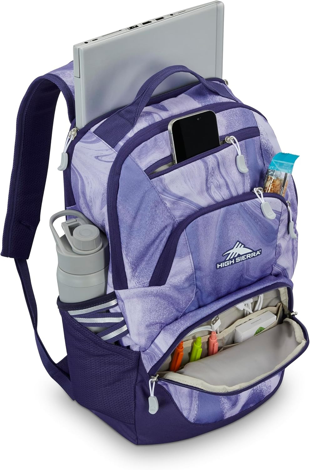 Swoop SG Backpack, Travel or Work Laptop Bookbag with Drop Protection Pocket, an