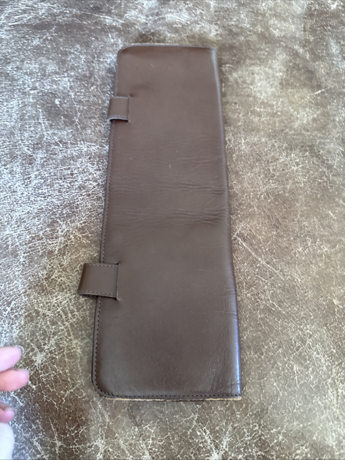 Sheldon Mellowed Steerhide Leather Tie Case Premium & Broken-in