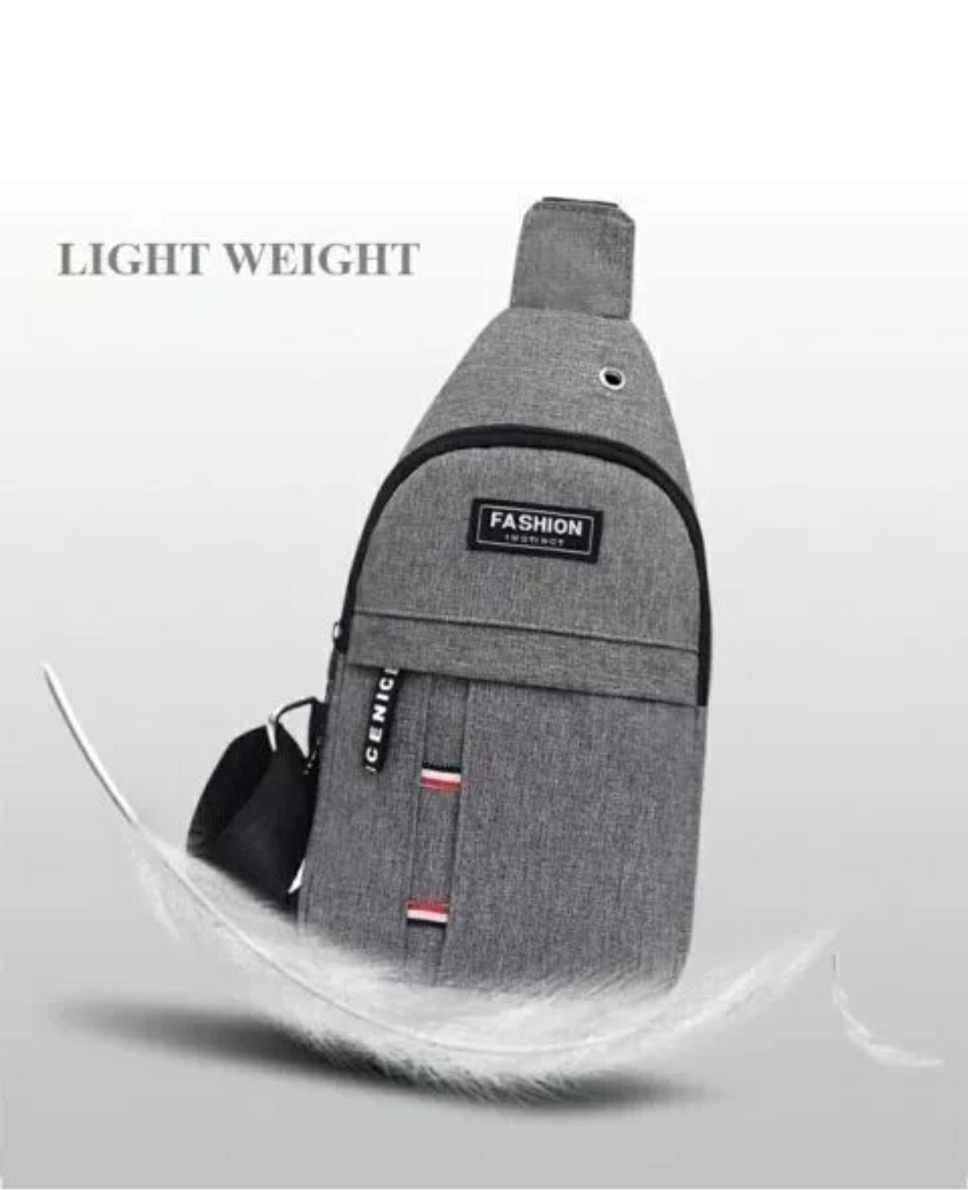 Men’s Crossbody Chest Bag Oxford Cloth Fashionable Multi-Pu Blue Black Grey