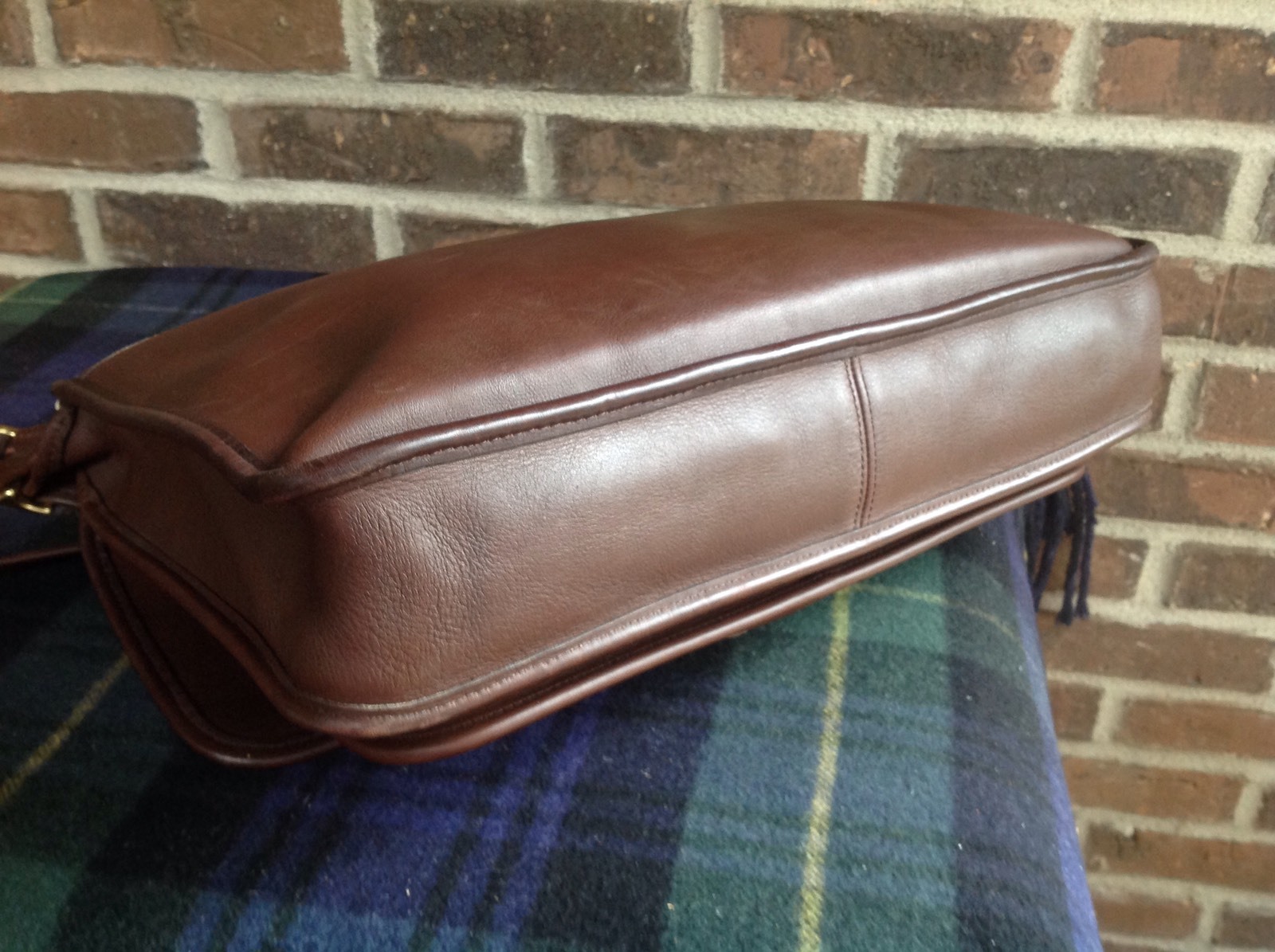 VINTAGE BROWN COACH GLOVE LEATHER MACBOOK BRIEFCASE MESSENGER BAG $R898
