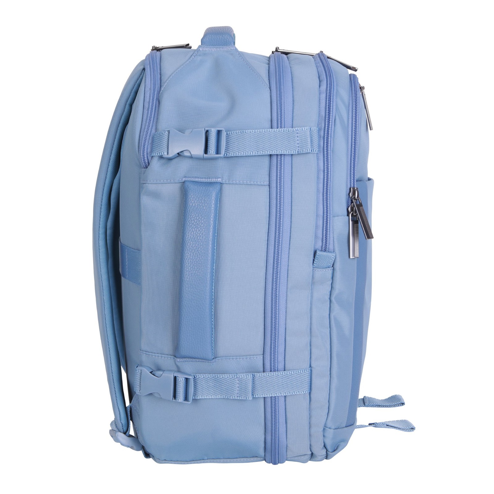 Blue Shadow 18″ Nylon Travel Backpack with 15″ Laptop Sleeve — EUC!