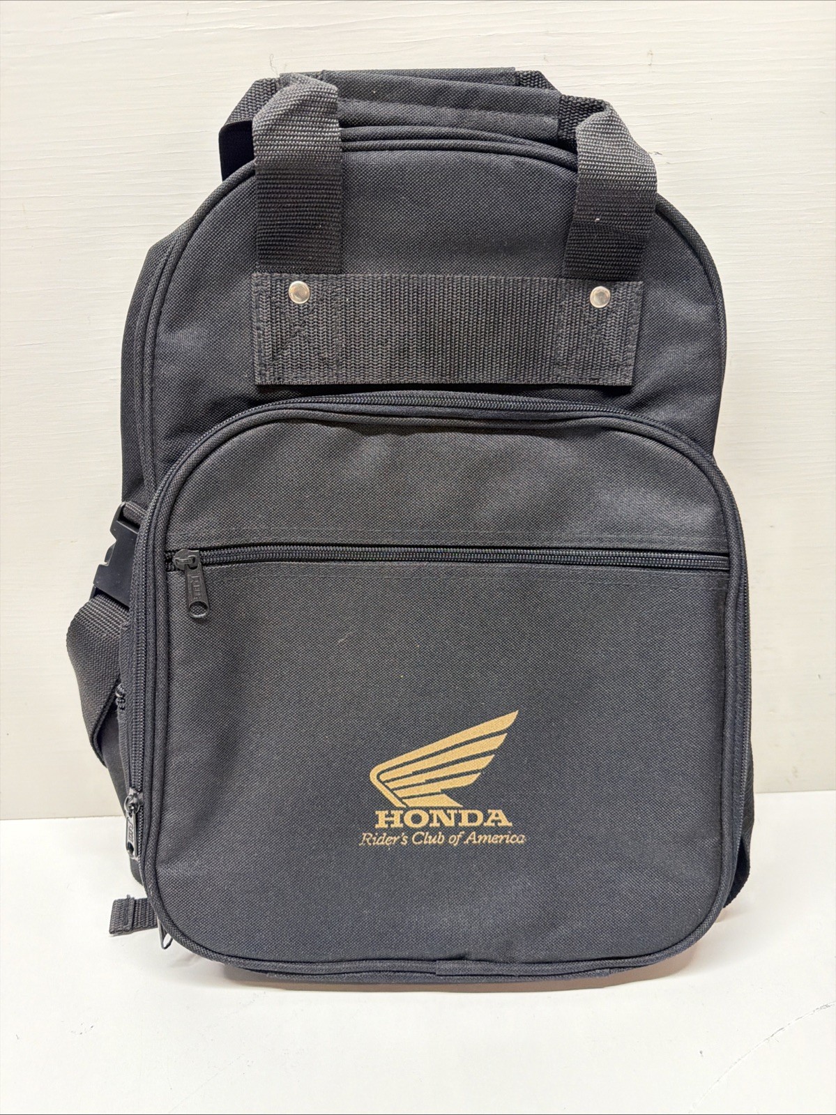 Vintage Honda Rider’s Club of America Black Gold Backpack