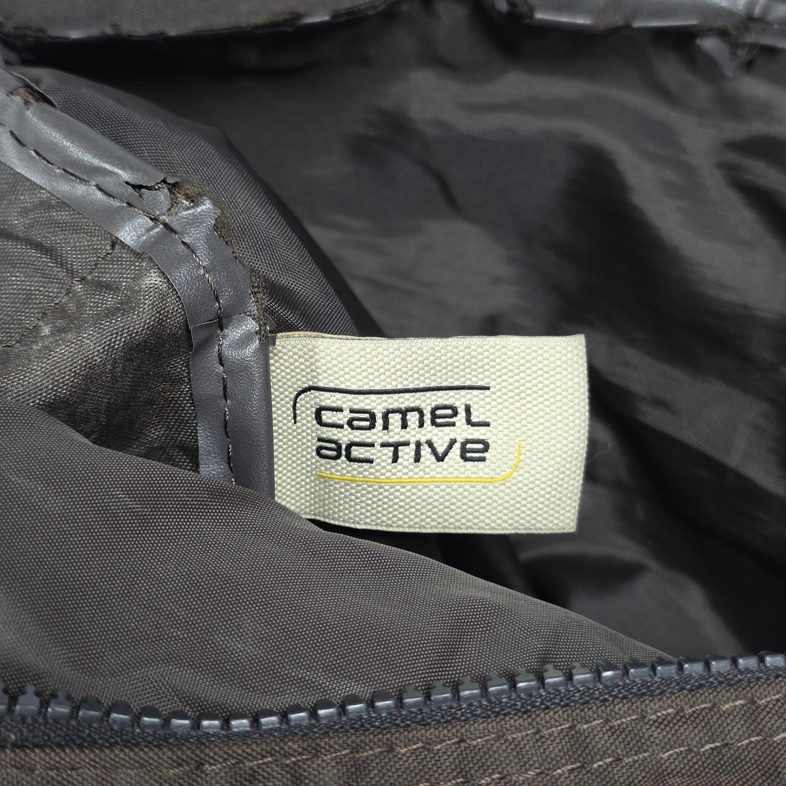 Camel Active Messenger Bag Mens Brown Nylon Crossbody Organizer Travel Commute