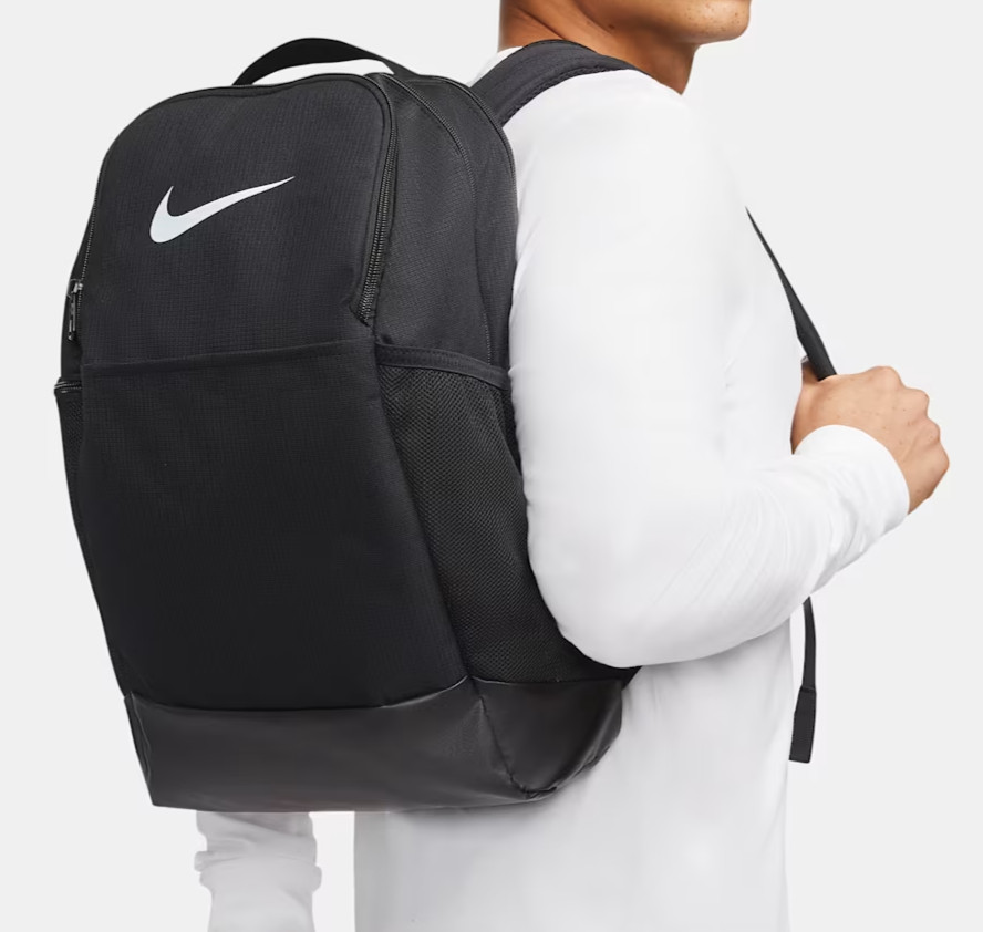 Nike Unisex Black Brasilia 9.5 Training Medium Laptop Backpack -DH7709-010 (24L)
