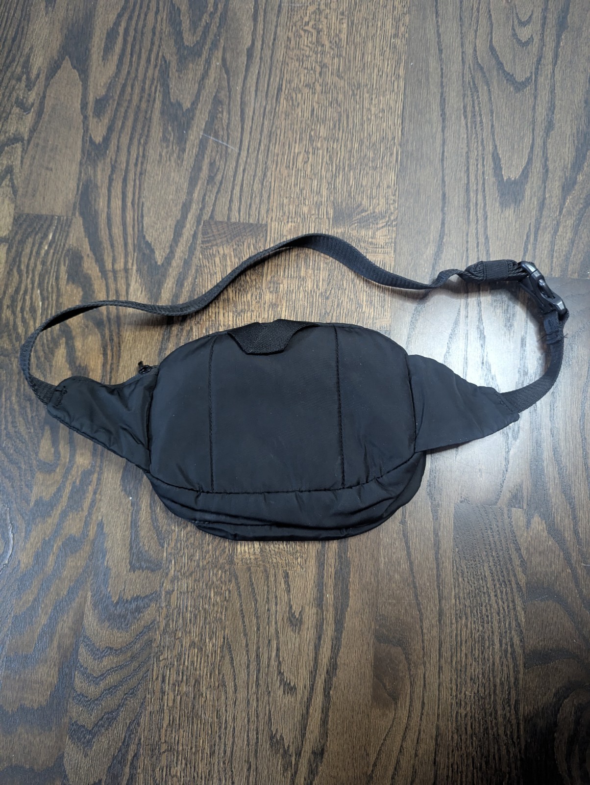 adidas Black Trefoil Logo Belt Bag Fanny Pack Small Zip Adjustable Strap