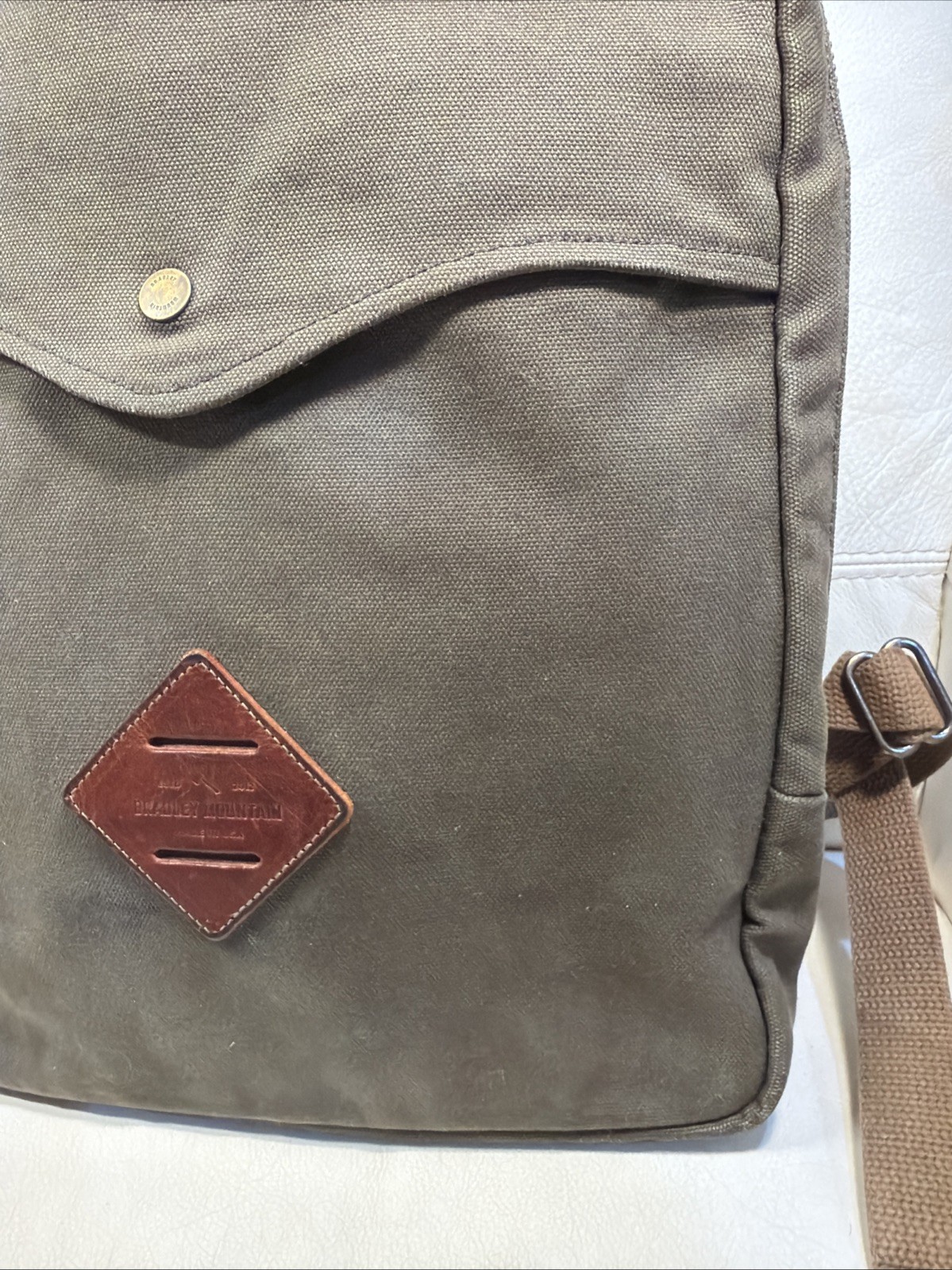 Bradley Mountain Large 17” Waxed Canvas Backpack – Field Tan – Made in the USA