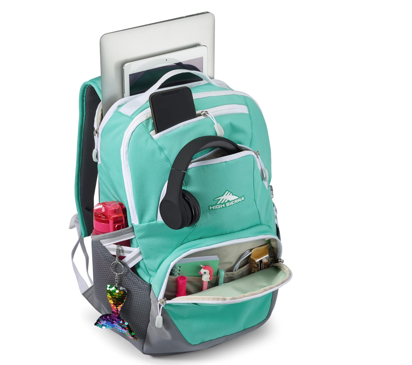High Sierra Swoop Backpack with Laptop Pocket + Tablet Sleeve, Fits most 17” Lap
