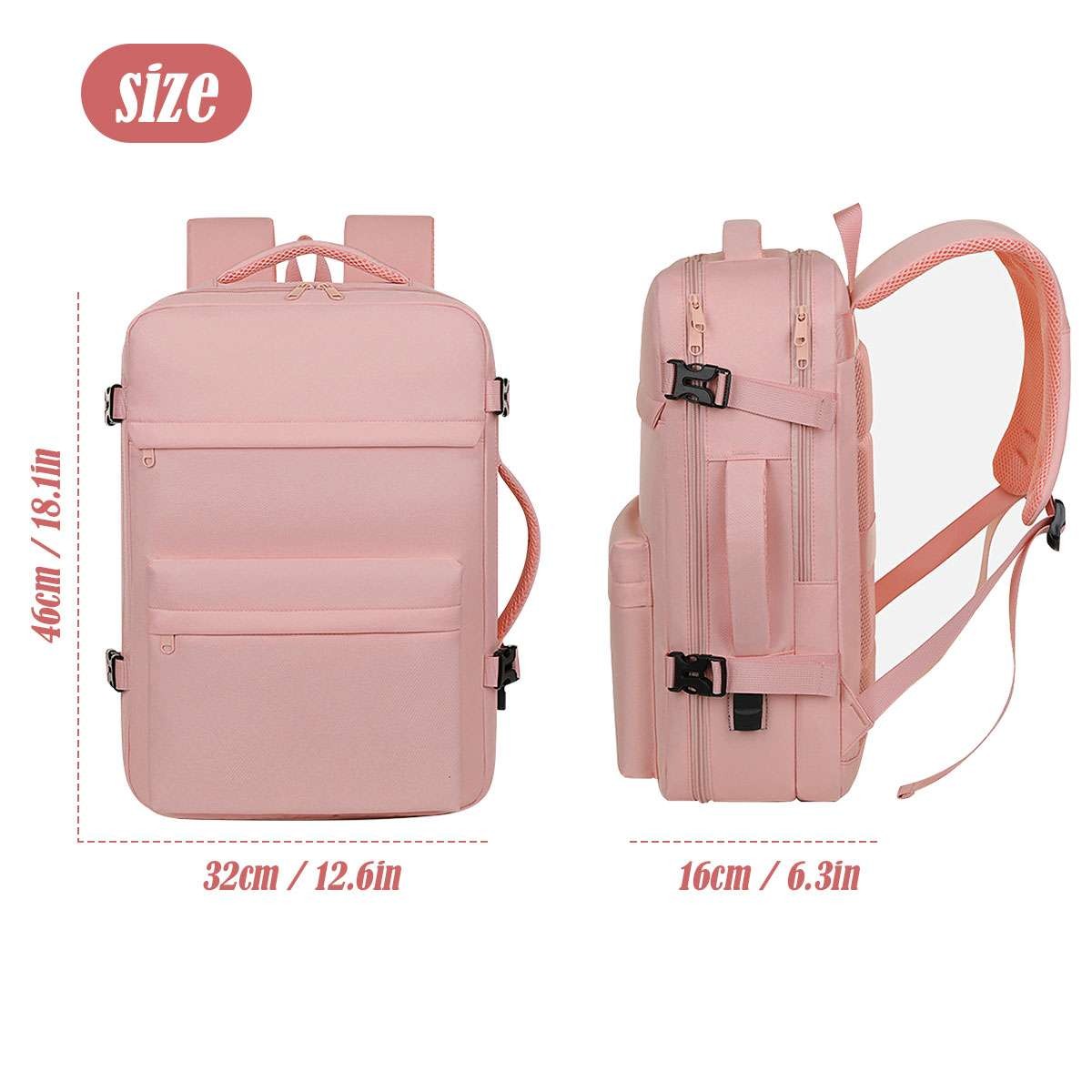 Expandable Carry on Backpack Extra Large Travel Backpack School Laptop Backpack