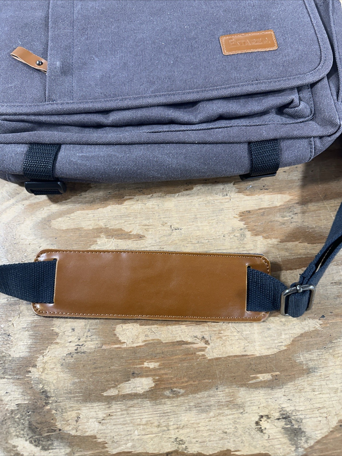 Estarer Mens Laptop Messenger Bag 15.6 Inch Laptop 3 in 1 Canvas Water Resist