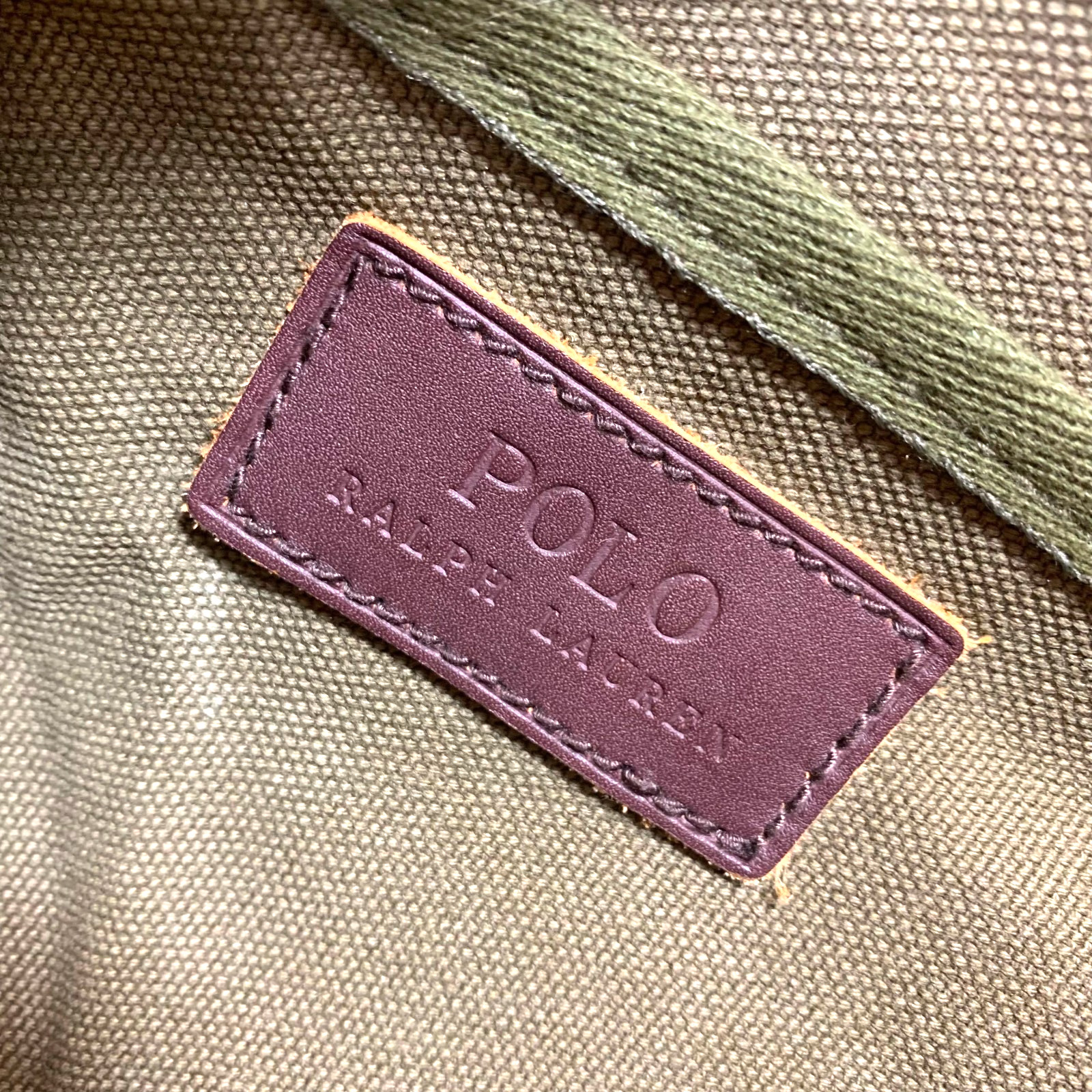Vintage 90s Polo Ralph Lauren Canvas Tote Bag Green Big Pony Travel Duffel