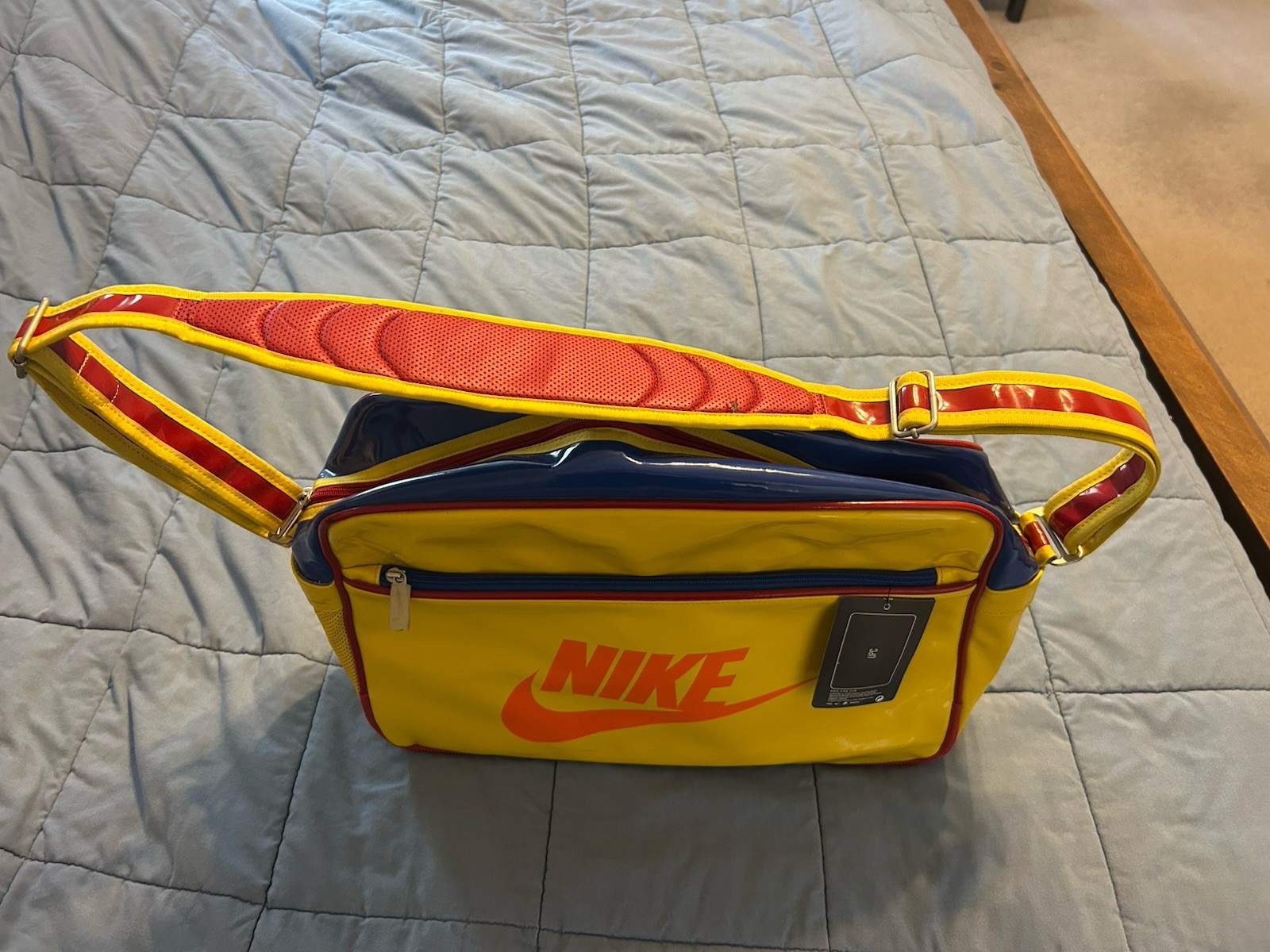 Vintage Nike Bag Multicolor Canvas retro Shoulder Bag Carry On Collectors Bag