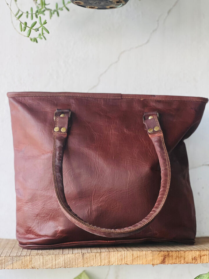 Men’s Craft With class School Genuine Goat Leather Vintage Bag