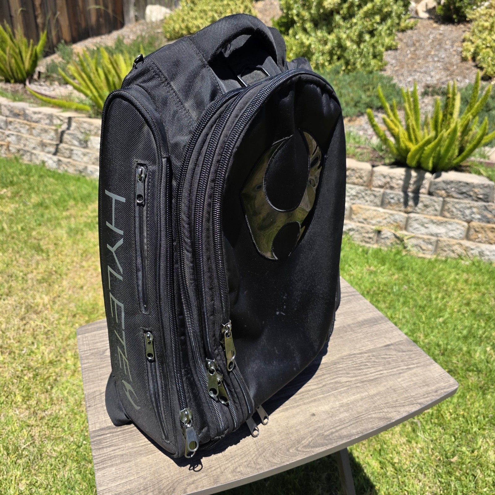 HYLETE icon XL Convertible Black Backpack Expandable Bag Shoe Locker Side Cooler