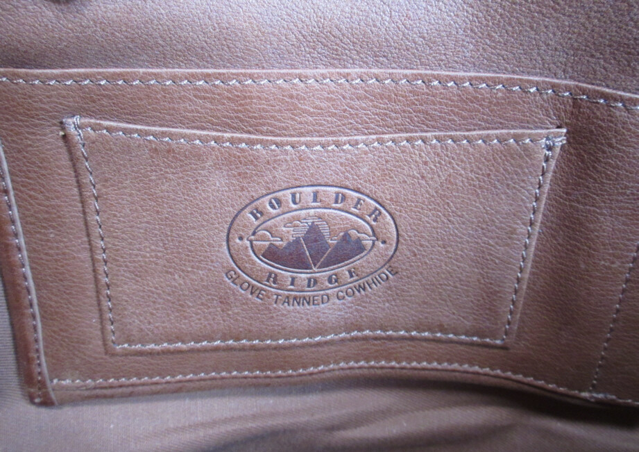 Boulder Ridge Glove Tanned Cowhide Brown Leather Briefcase Messenger Bag