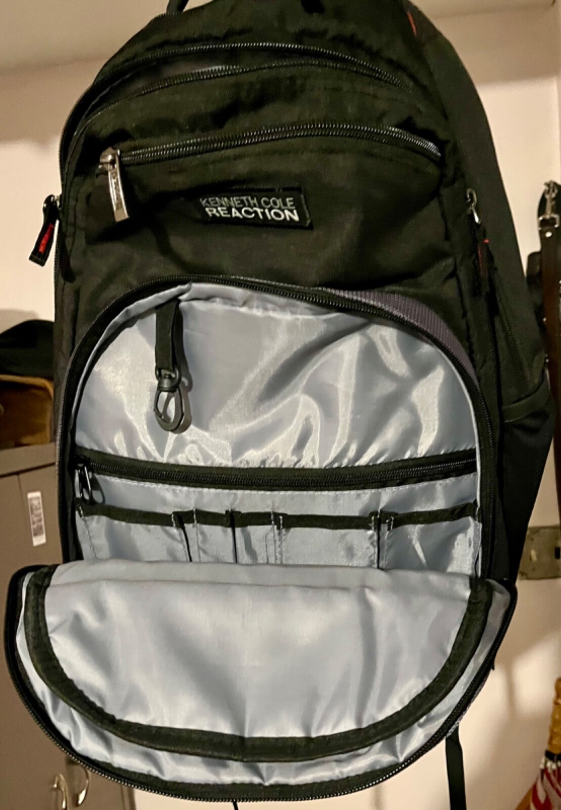 Kenneth Cole Reaction 16″, Black Polyester, Polyester Backpack