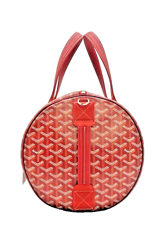 GOYARD Barrel 40 Sports Bag in Red