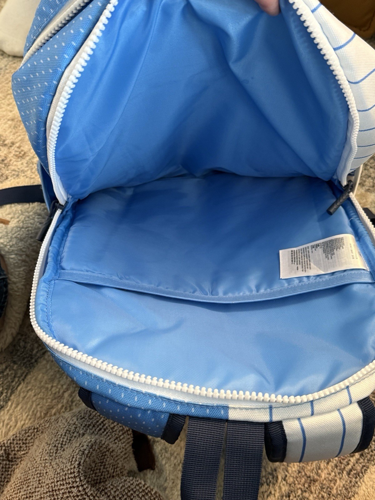 Jordan Backpack-Jordan Playoff Game White/Blue Backpack