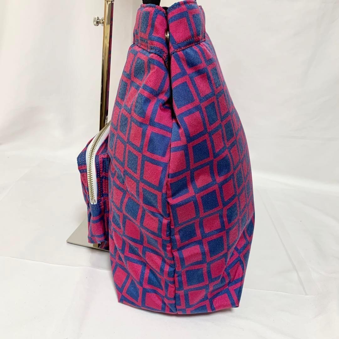 Porter Japanese Traditional Pattern Tote Bag Checkered Pink Men Rare yoshida kab