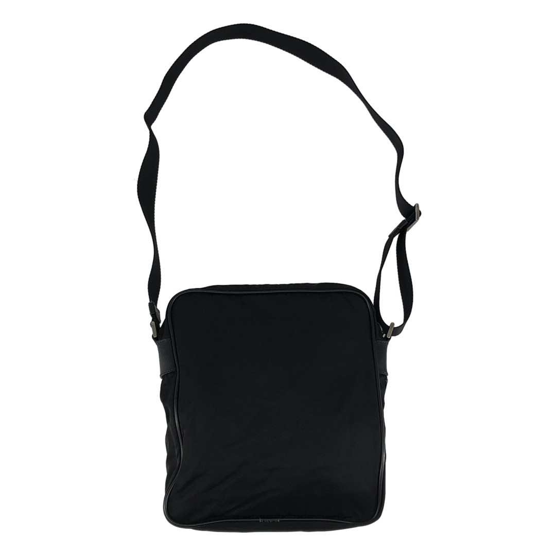 PRADA | Nylon Triangle Logo Shoulder Bag Black Men’s Used KLDR-0