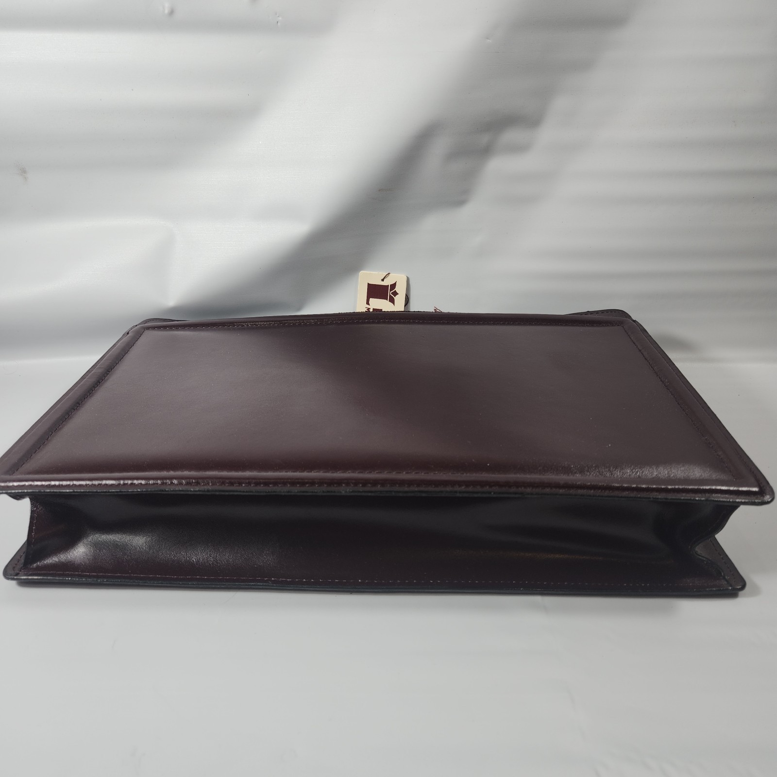 Vintage Leatherways Briefcase Leather Portfolio Removable Strap Wine #261 USA