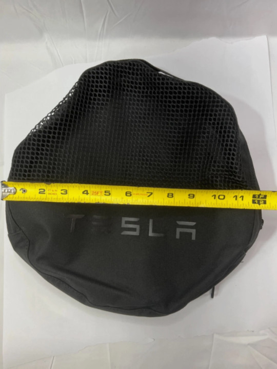New OEM TESLA Gen 1 Utility Charger Cable Zippered Bag – 13″x11″, Black Canvas