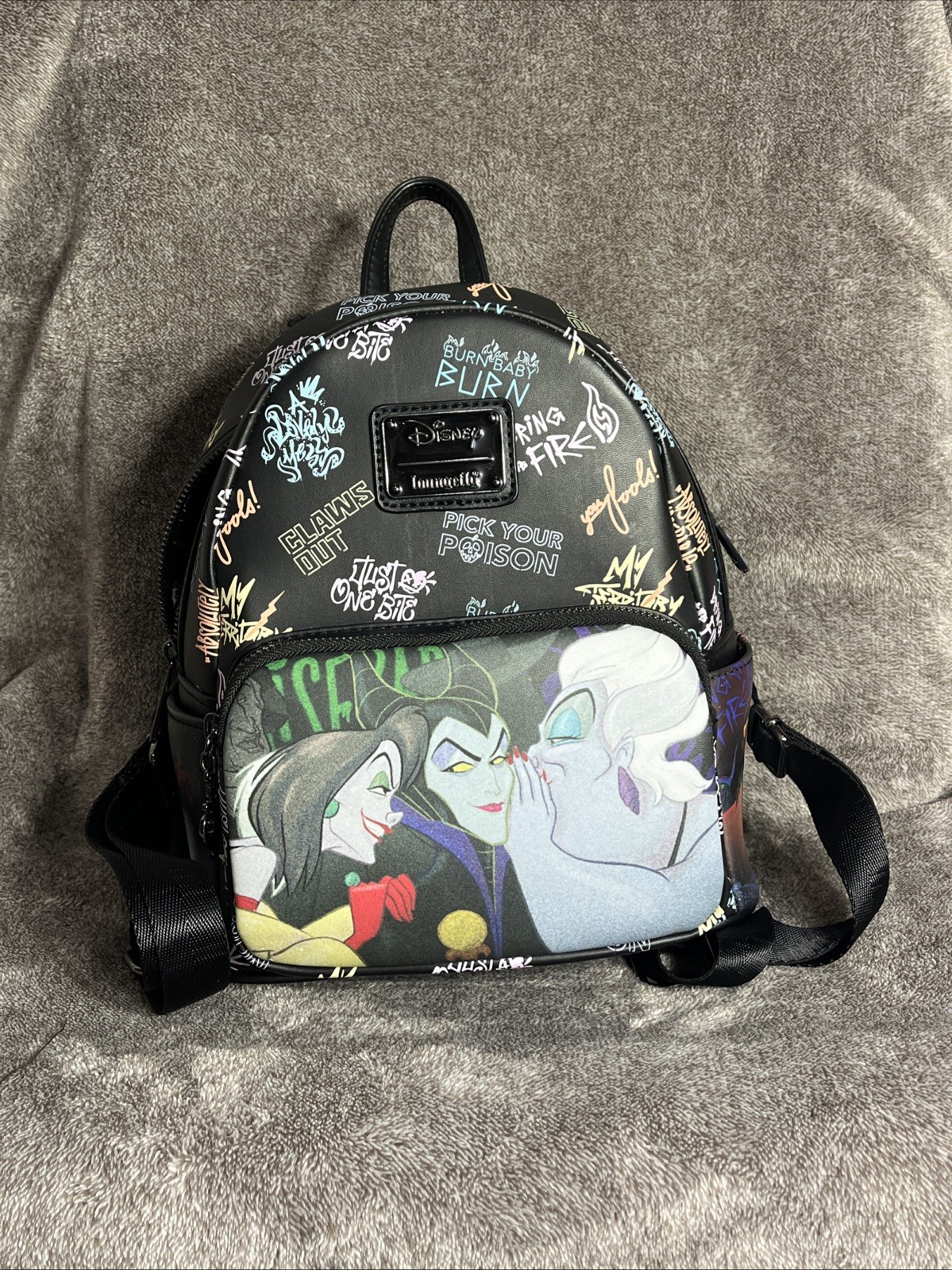 Loungefly Disney Villains Club Mini Backpack – Evil Maleficent Ursula Queen