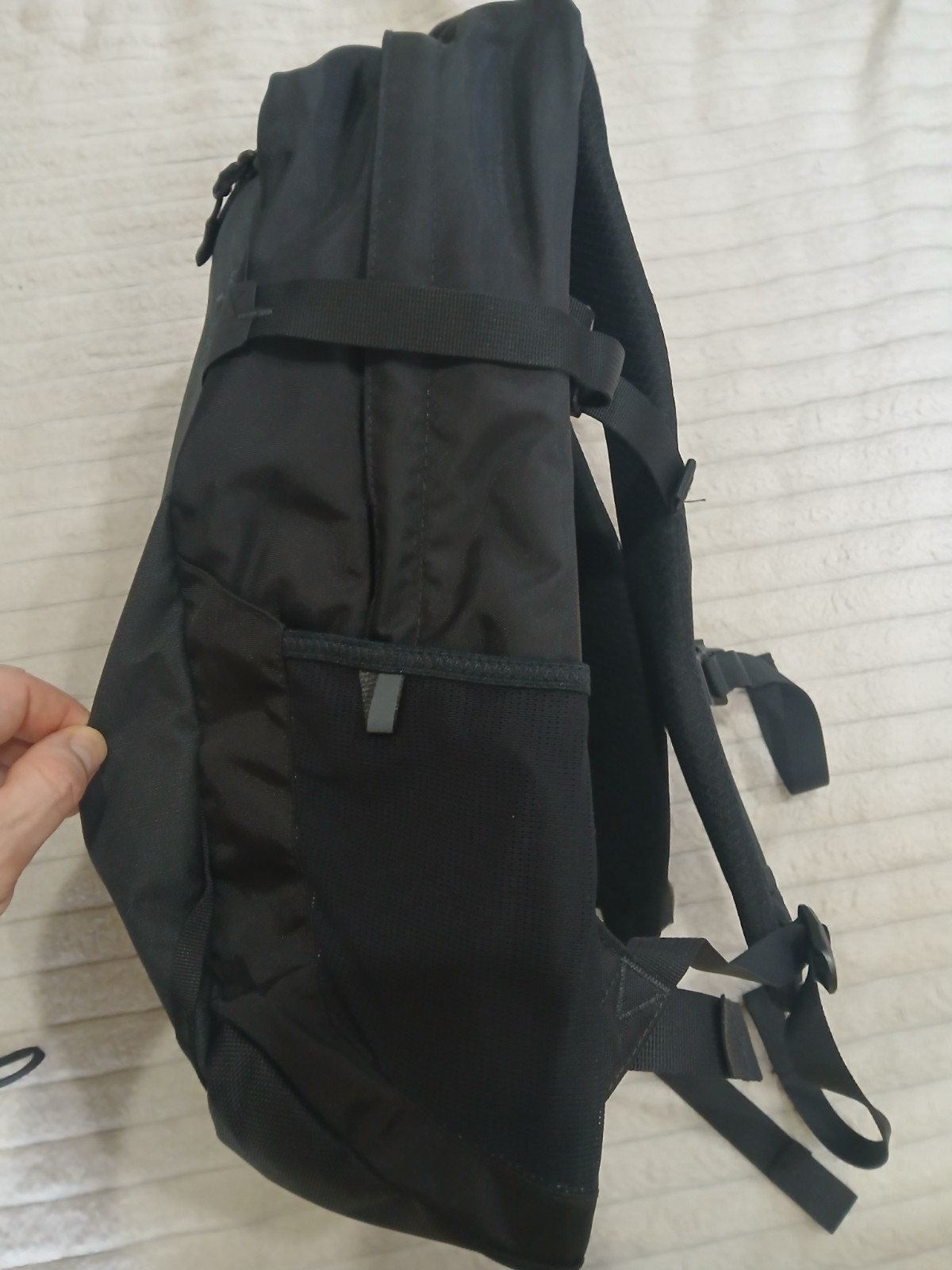 The North Face Fall Line Backpack TNF Black w/Logo NWOT Monogrammed Flexvent 28L