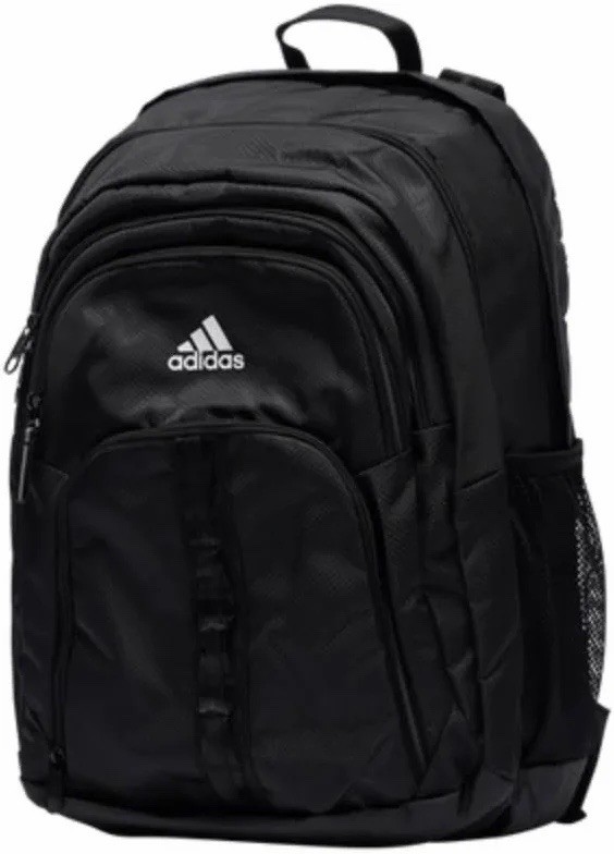 adidas Prime 6 Backpack Black 16” Laptop School Travel Bookbag NWT