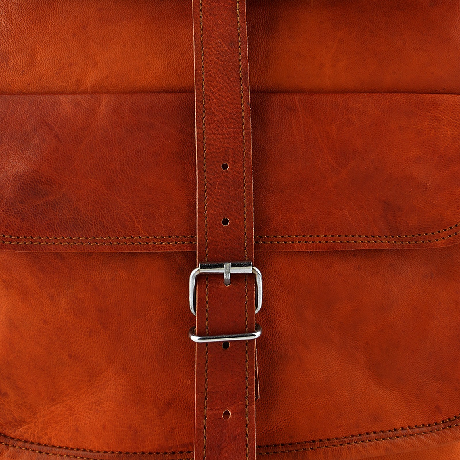 20″ Leather Rolltop Backpack Handmade Veg Tanned Full Grain Laptop Bag