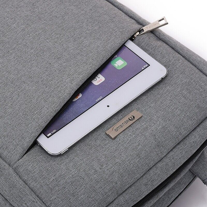 Water Resistant Backpack with Padded Comfort & Laptop Sleeve – Canvas Grey