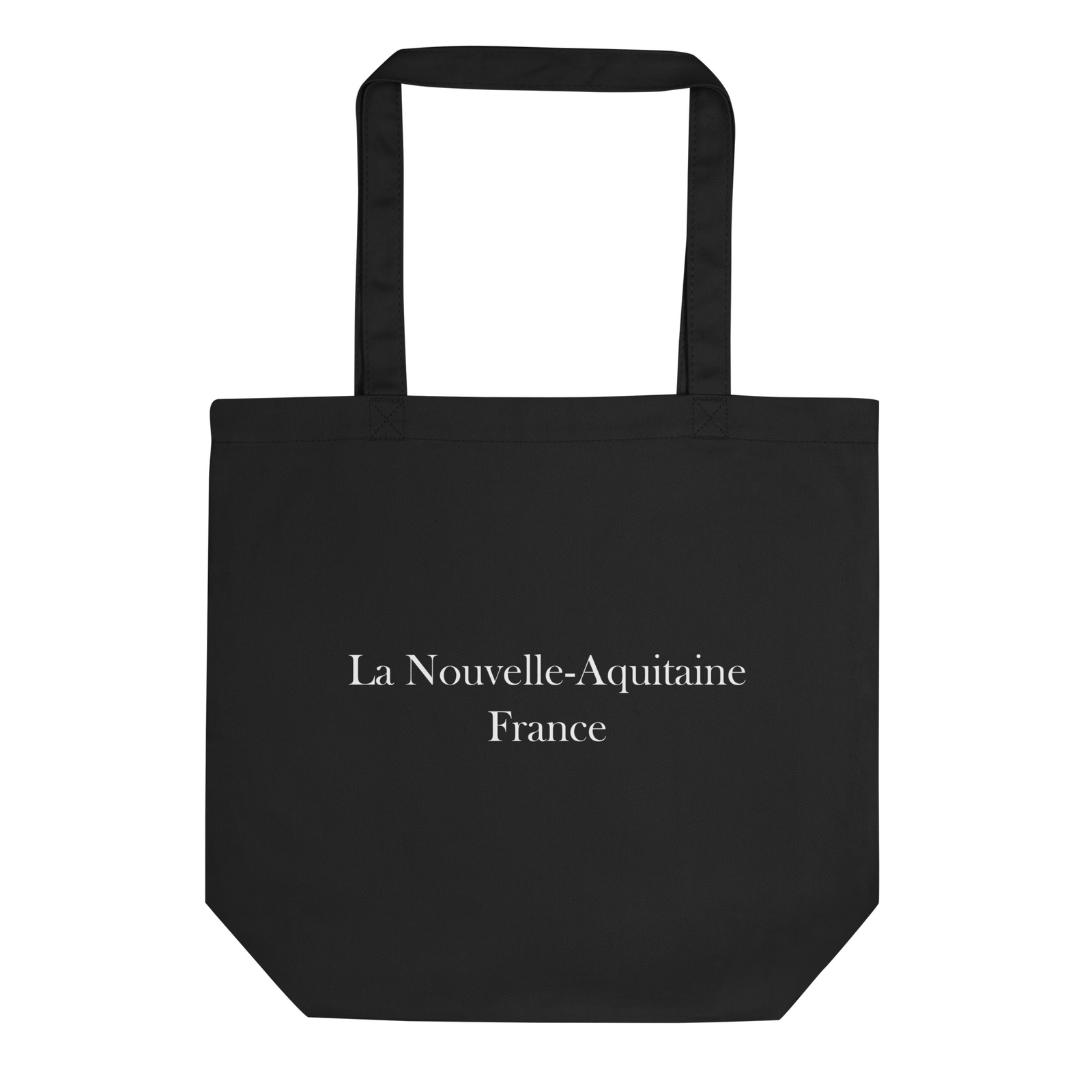 French styled Black Minimalist Eco Tote Bag