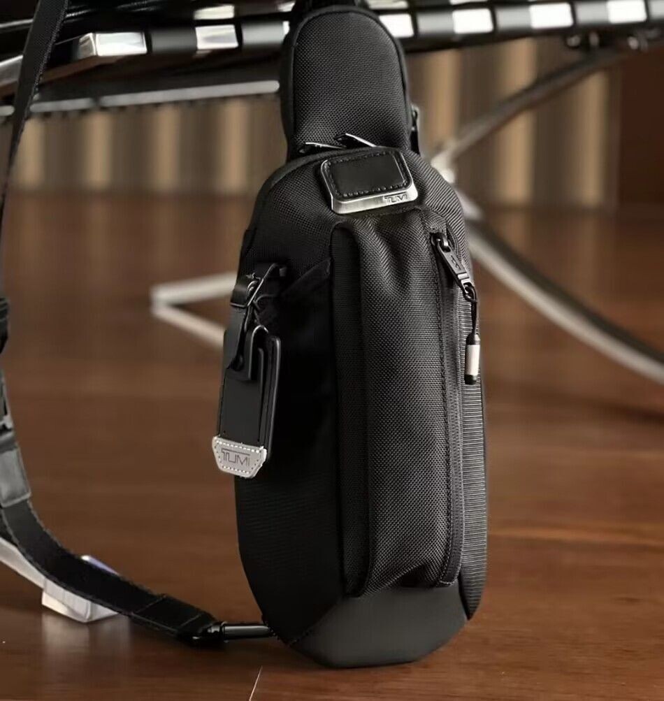 TUMI ALPHA BRAVO Esports Pro Sling Crossbody Bag Black Outlet products 24062