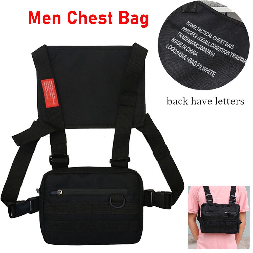 Tactical Combat Chest Rig Bag Front Pouch Recon Kit Pack Sport Protective Vest