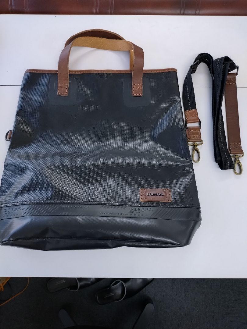 Diesel Men Rubberdive In Hal Bag Tote 41x40x11cm Almost unused Luxury Stylish