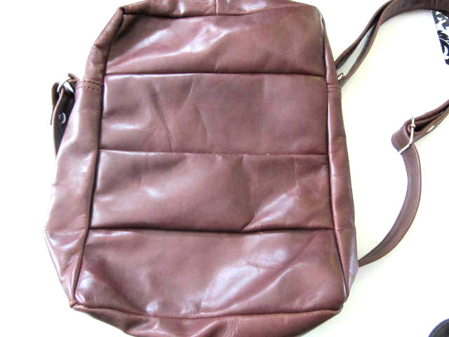 Leather Messenger Bag Tablet Pack With Cell Phone Pocket Credit Card Organizer