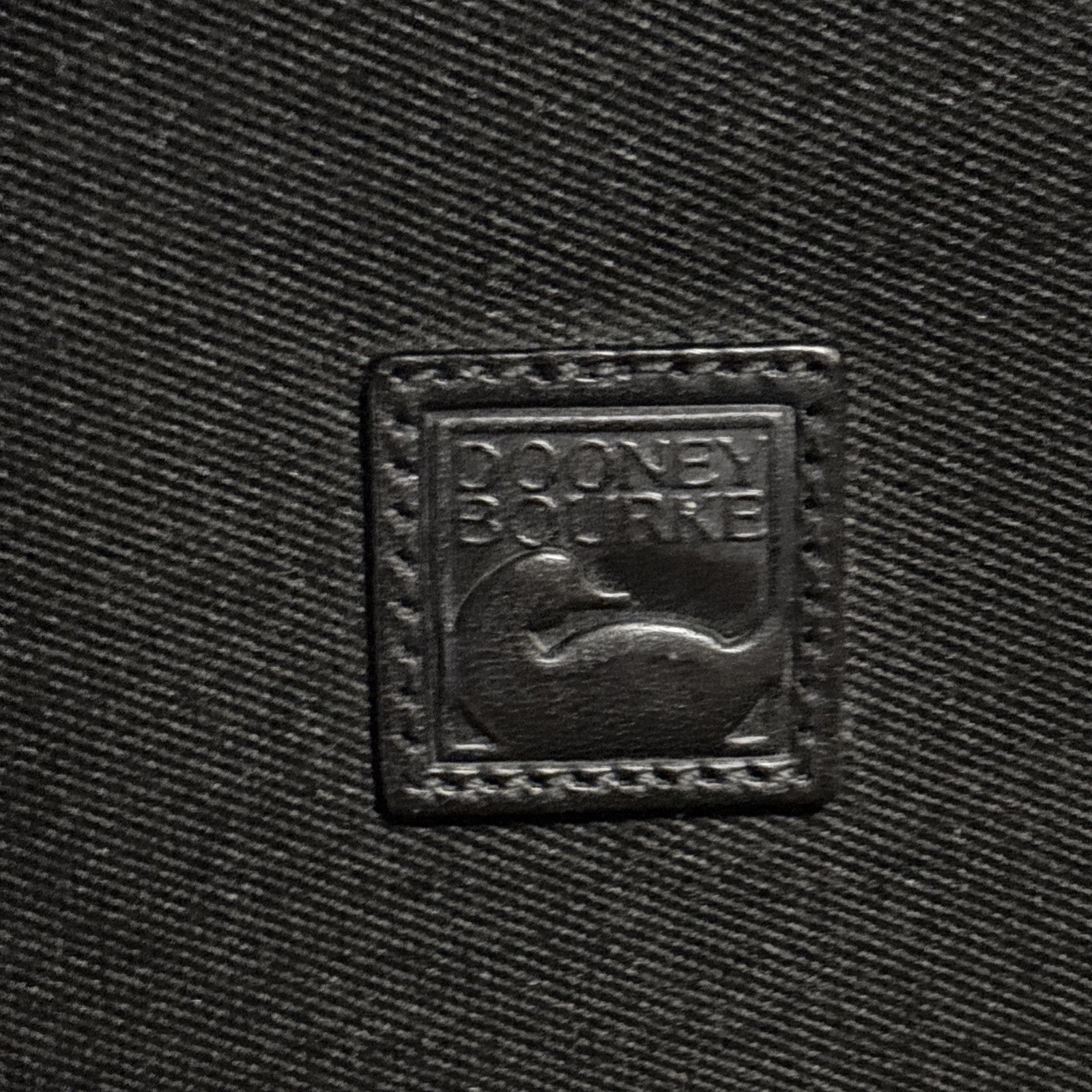 Dooney & Bourke Tie Case Bag Black Zip Leather interior Italy Neck Necktie READ