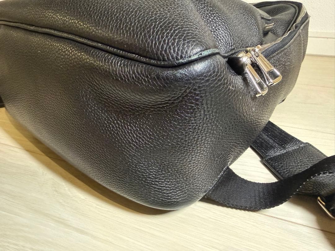 Bally CORNEL.O Leather Backpack Black 30cm 39cm 13cm From Japan