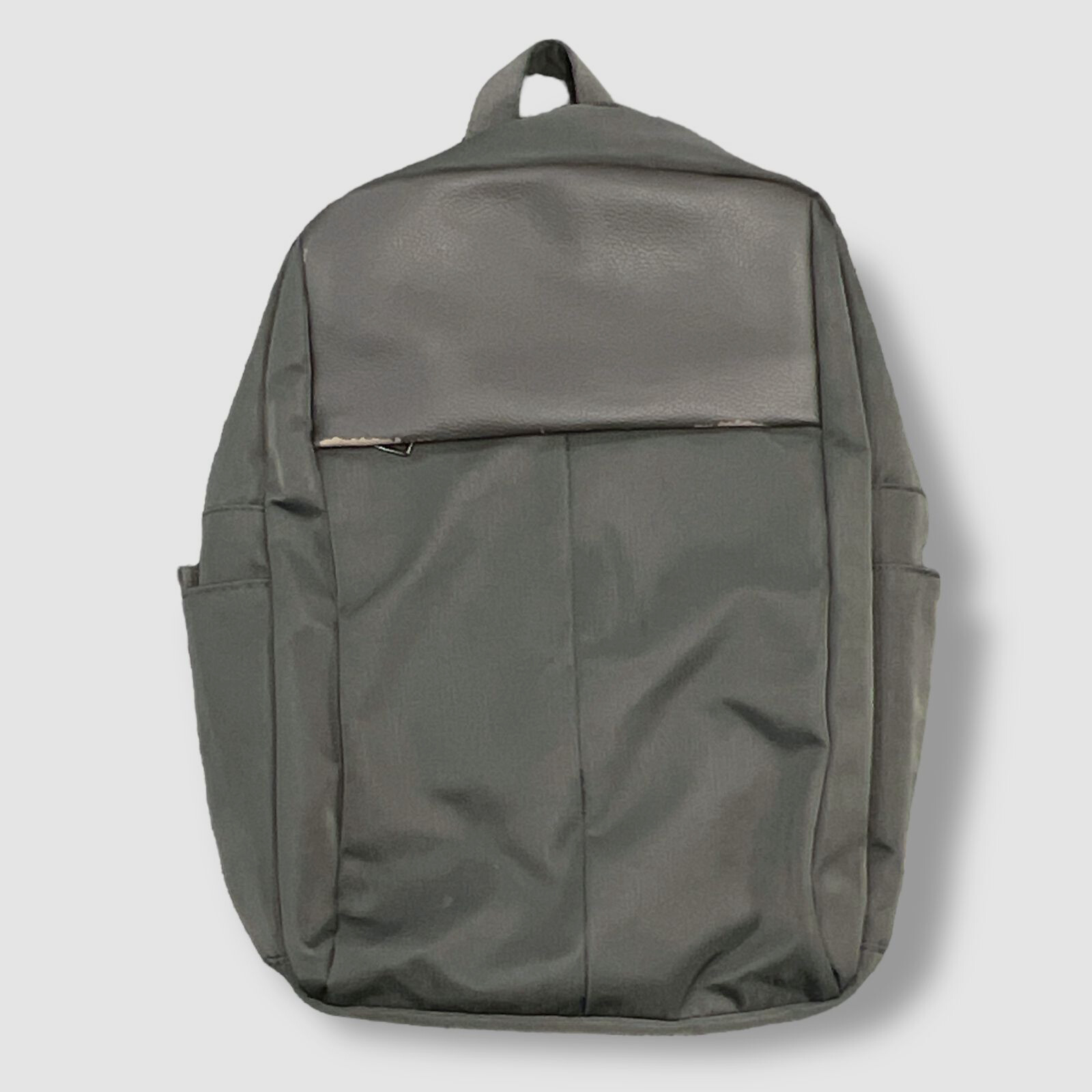 $80 ALFANI Men’s Gray Nylon Small Laptop Backpack Work Bookbag School Bag