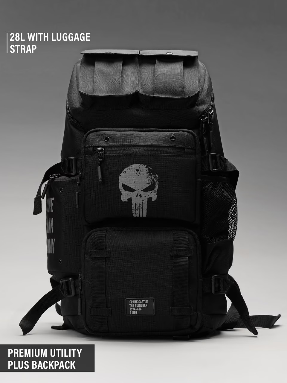 #1 Marvel Punisher Tactical Armour Gear Premium Utility Plus Backpack Travel Bag