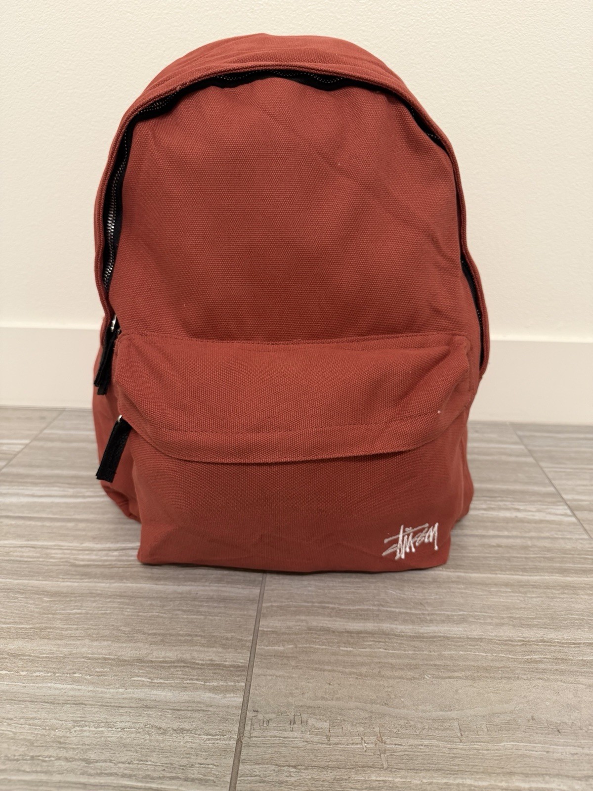 Stussy Canvas Backpack School Bag 100% Authentic Brand New