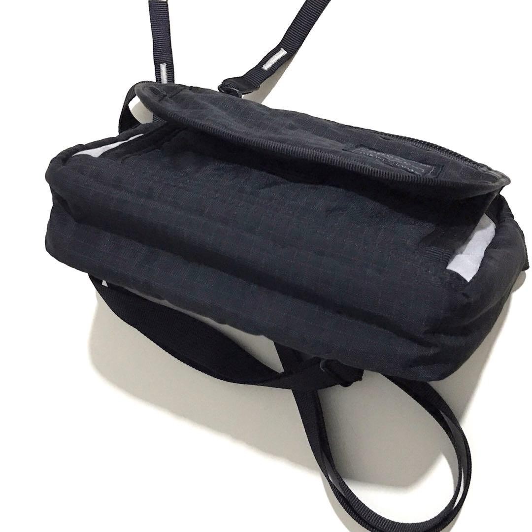 Authentic 吉田カバン PORTER Black Nylon Mini Shoulder Bag 15cm x 19cm x 5cm Excellent