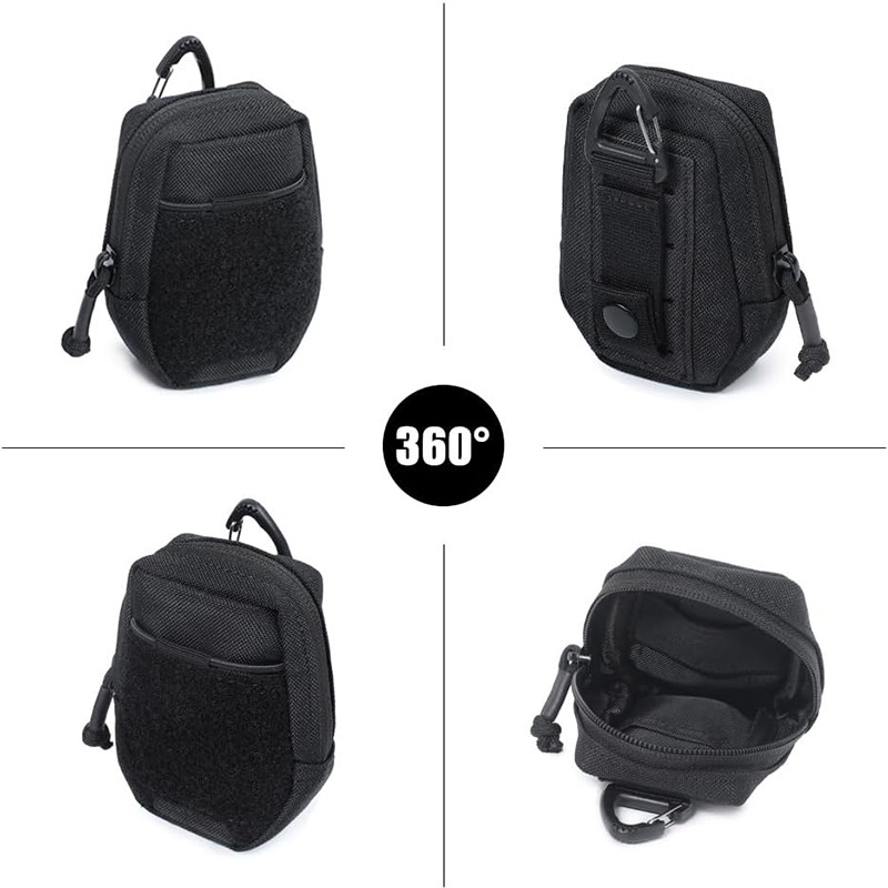 Tactical Utility EDC Pouch Zipper Compact Pocket Organizer Pouches Small Pouch