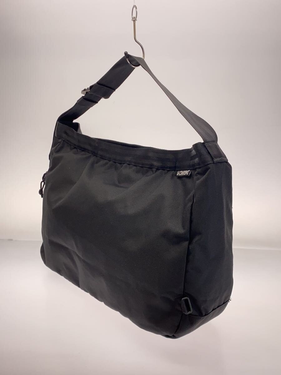 Chrome Newspaper Messenger Shoulder Bag, Black, 26L