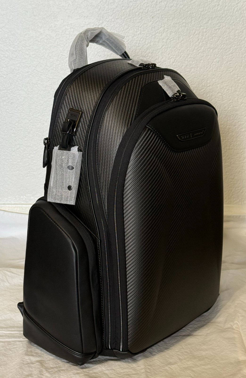 New & Unused! Tumi McLaren Paddock Backpack – Carbon Fiber & Leather