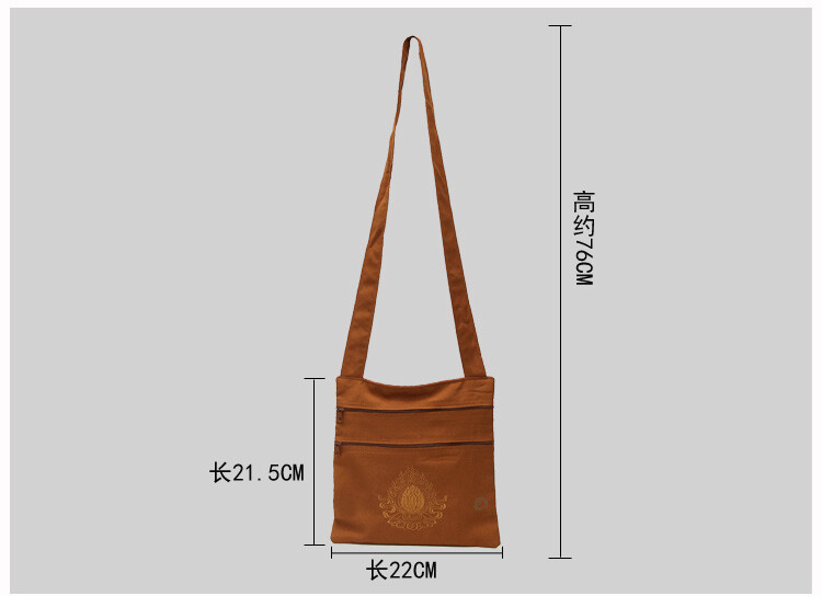 Buddhist Monk Canvas Bag Lay Buddhist Buddhism Zen Bags Buddha Monks Arhat Bag