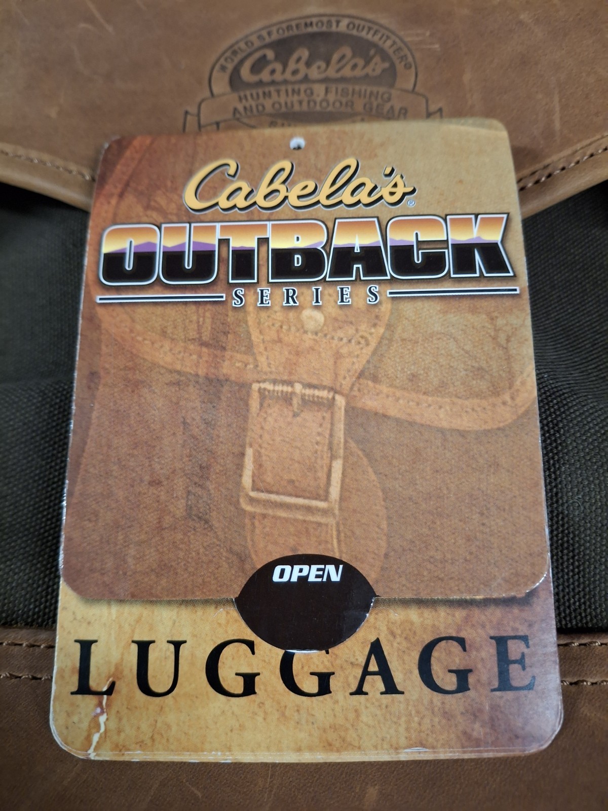 Cabelas Leather & Canvas Carry-On/Briefcase, Never Used, With Tags