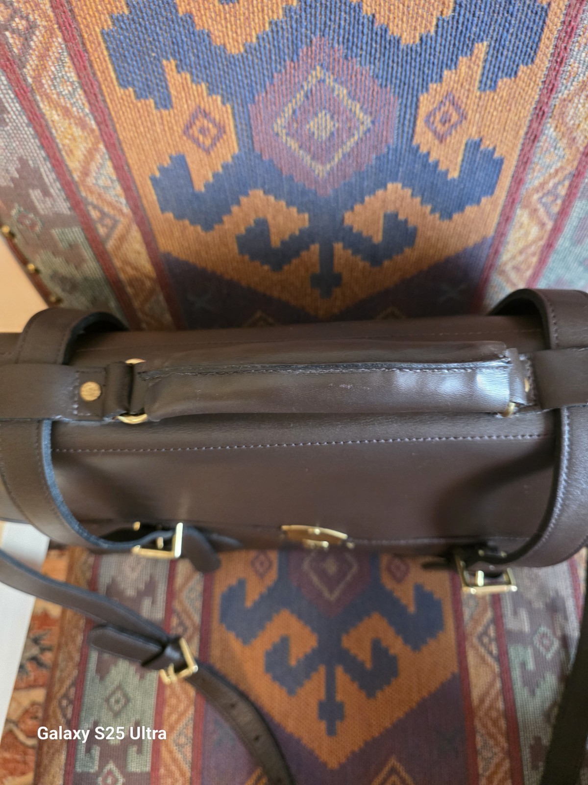 CUSTOM HIDE “1945 US ARMY” 3-Compartment / Leather Briefcase / Messenger Bag