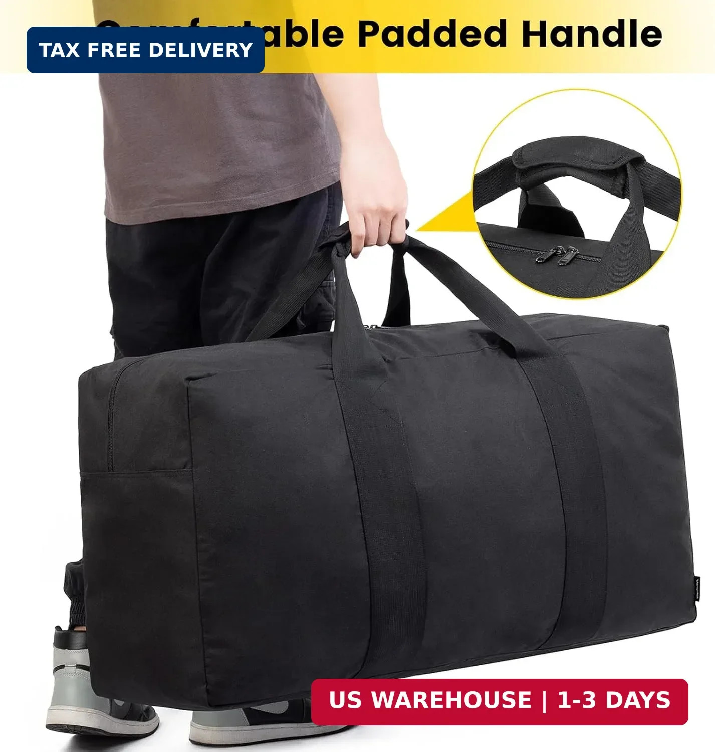 Vorspack Extra Large Duffle Bag for Travel – 100L Duffel Bag for Men Gear Bag fo