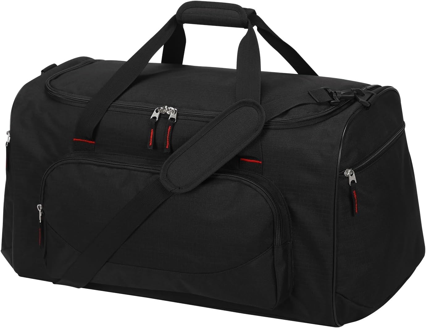 Gym Bag for Men – 55L Black Durable Large Duffle Bag for Travel, Workout, Fit…